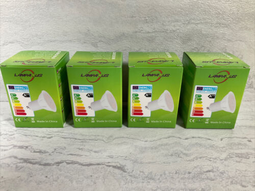 4x GU10 5W LED Light Bulbs, Non Dimmable, Warm White Bulb A++ (6922777755831)